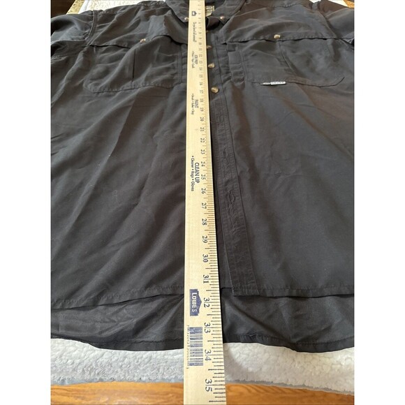 DRAKE WATERFOWL SYSTEMS SHORT SLEEVE VENTED FISHING SHIRT Brown& Gray 2x Combo - Picture 6 of 12